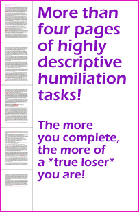 Humiliation Assignments